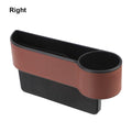 PU Leather Car Seat Gap Storage Box Universal Seat Gap Slit Box with Charging Hole Phone Bottle Keys Holder Box Auto Organizer