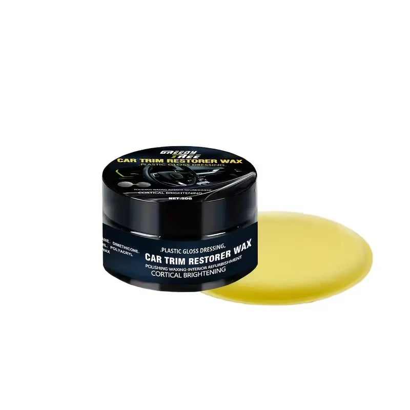 Crystal Clear Car Plastic Repair Agent - Car Interior and Panel Renewal Wax Coating Agent Car Wax Car Polishing Wax